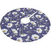 Blume für Weißwasser Polyester Weihnachtsbaumdecke (Schrägansicht)