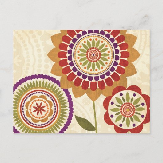 Blume für zeitgenössische Ereignisse Postkarte (Vorderseite)