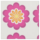 Blume Fusion_Geometric Sunburst_Poppy Fuchsia Stoff (Nahaufnahme)