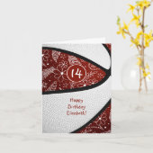 Blume-Fußball-Basketballmädchen Geburtstag Karte (Gelbe Blume)