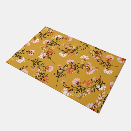 Blume Fußmatte (Schrägansicht)