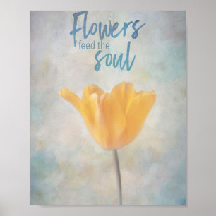 Blume Fütterte das Soul Poster