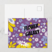 Blume Galaxy anpassen Postkarte (Vorne/Hinten)