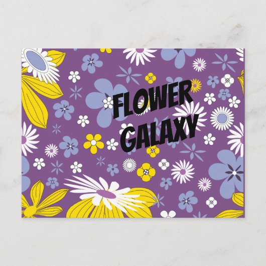 Blume Galaxy anpassen Postkarte (Vorderseite)