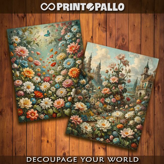 Blume Galore mit Schloss Seidenpapier