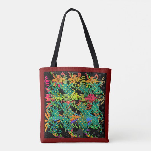Blume Galore Tote Bag Tasche (Rückseite)
