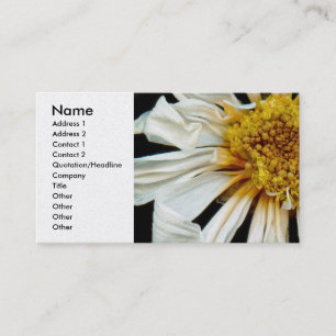 Blume - Gänseblümchen - Betrunkene Sonne Visitenkarte