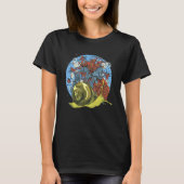 Blume Garden Gastropod Sluggish Animal Slug Flor T-Shirt (Vorderseite)