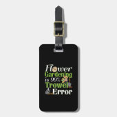 Blume Garening Trowel Error - Gardener Puff Gepäckanhänger (Vorderseite vertikal)