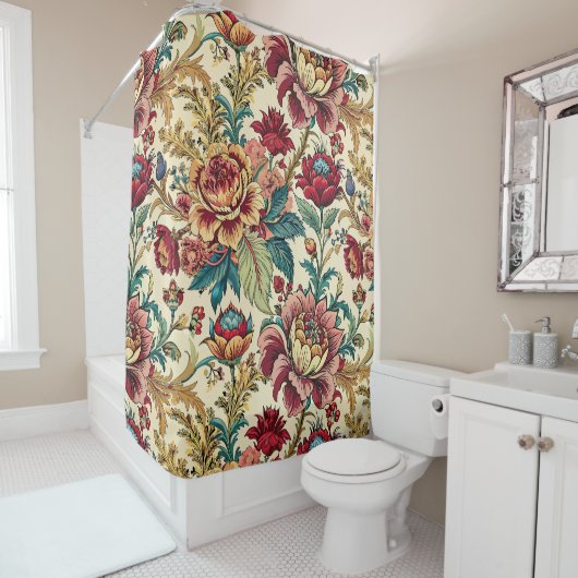 Blume Garten dekorativ auffällig Duschvorhang (Beispiel)