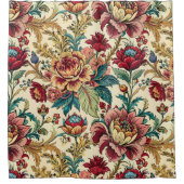 Blume Garten dekorativ auffällig Duschvorhang (Vorderseite)