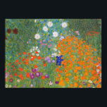 Blume Garten klimt gustav Hütte Poster<br><div class="desc">Ein klassisches Kunstwerk von Gustav Klimt,  Hütte Garden,  Bauergarten,  1907,  ist ein nahes Blumengarten,  ein buntes Blumengemälde.</div>