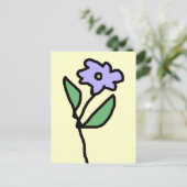 Blume - Garten Postkarte (Stehend Vorderseite)
