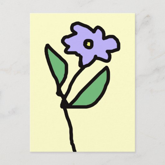 Blume - Garten Postkarte (Vorderseite)
