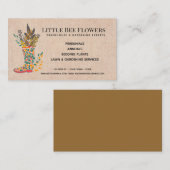 Blume Gartendienst Visitenkarte (Vorne/Hinten)