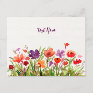 Blume Gartengarten Postkarte