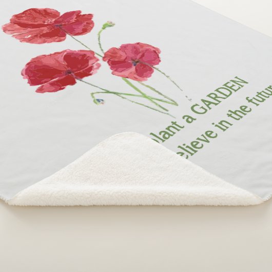 Blume Gartengarten Wasserfarbe Roter Mohn Kostenvo Sherpadecke (3/4)