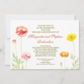 Blume Gartenhochzeit Einladung (Vorderseite)