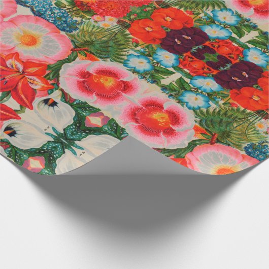 BLUME-GARTENZEICHEN GESCHENKPAPIER (Ecke)