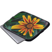 Blume Gazania Laptopschutzhülle (Vorne Knopf)