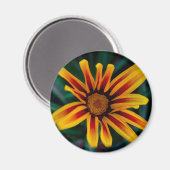 Blume Gazania Magnet (Vorderseite/Rückseite)