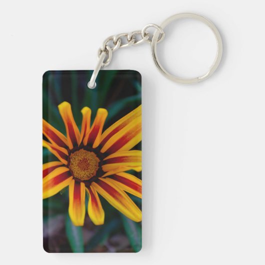 Blume Gazania Schlüsselanhänger (Rückseite)