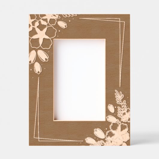 Blume Geätzte Rahmen (Vorderseite)