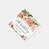 Blume Geburt Serviette (Ecke)