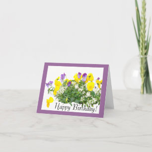 Blume Geburtskarte Karte