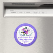 Blume Geburtstag, Pansy, Blumenmagnete Magnet (In Situ (Geschirrspüler))