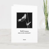 Blume Geburtstagkarte Karte (Rückseite)