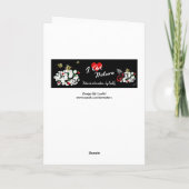 Blume Geburtstagskarte - Eigener Gruß hinzufügen Karte (Rückseite)