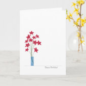 Blume Geburtstagskarten, Niedliche farbige Blume Karte (Gelbe Blume)