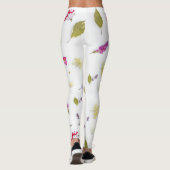 Blume gedruckte Leggings (Rückseite)