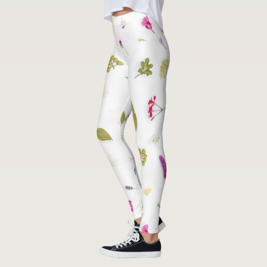 Blume gedruckte Leggings (Links)
