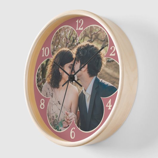 Blume geformt Einfach benutzerdefiniertes Fotomode Uhr (Winkel)