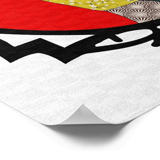 Blume Geisha Poster (Ecke)