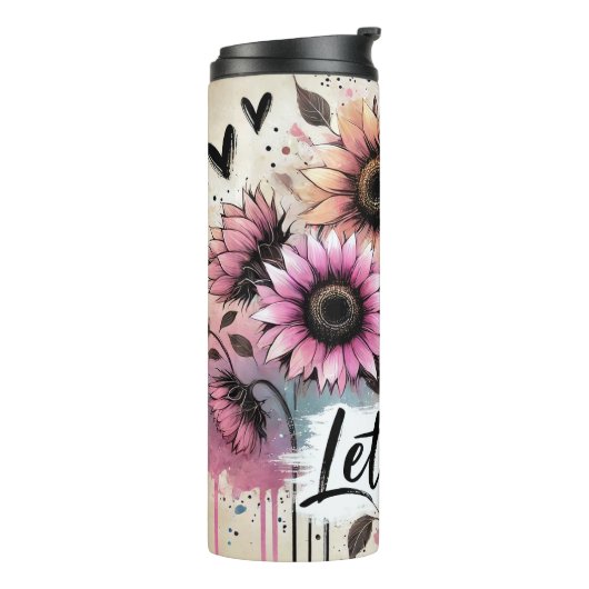 Blume gelassen thermosbecher (Nach links gedreht)