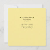 Blume, Gelb, Brautparty, Einladung (Rückseite)