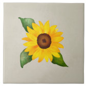 Blume Gelb Fliese (Vorderseite)