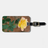 Blume Gelb Rosa Flora Blume Rose Gepäckanhänger (Vorderseite horizontal)