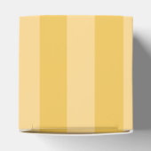 Blume-Gelb-Stripe-Hochzeit Geschenkschachtel (Oben)