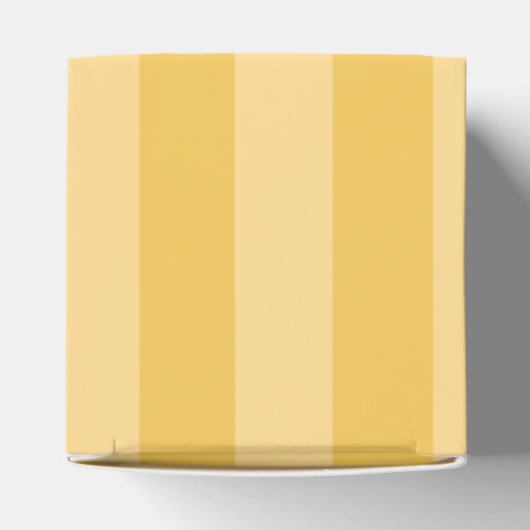 Blume-Gelb-Stripe-Hochzeit Geschenkschachtel (Oben)