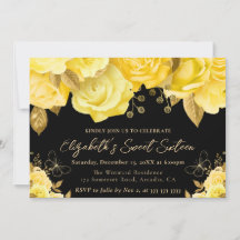 Blume Gelb und Gold in Aquarellfarben 16 . Geburts