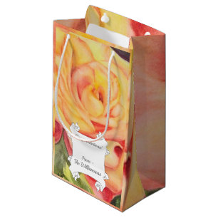 Blume Gelb und Rosa Kleine Geschenktüte