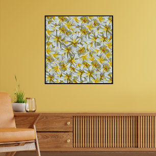 Blume Gelb und Weiß Frangipanis Poster