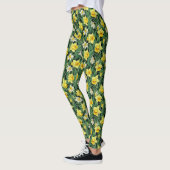 Blume Gelb und Weiß Leggings (Links)