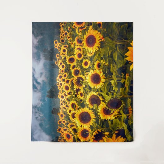 Blume Gelb Wandteppich (Vorderseite)