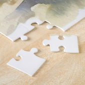 Blume Gelb-Weiß-Katzenfenster Puzzle (Seite)