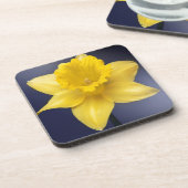 Blume Gelbe Narzisse Aquarellfarbe Untersetzer (Linke Seite)